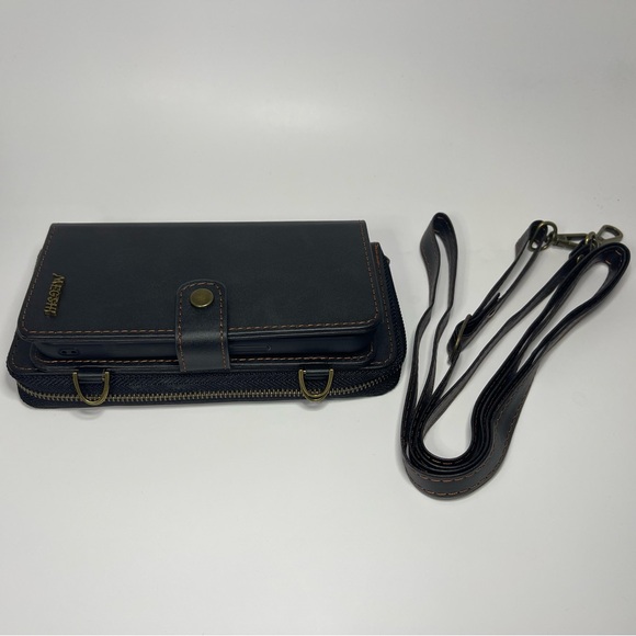 Casebus Classic Crossbody Detachable Magnetic Wallet Phone Case - Picture 2 of 6